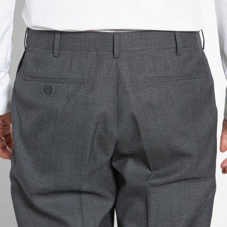 シルバーライン 【CLASSICO TAPERED】【春夏】1タックテーパードパンツ/グレー/ウエストムーブ/※裾上げ必要 グレー中間
