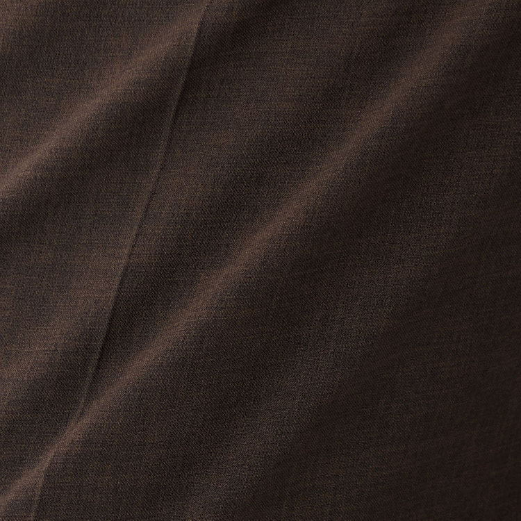 ブラックライン 【SLIM TAPERED】【春夏】0タックテーパードパンツ/ブラウン/ウエストムーブ/ウォッシャブル/4S SUSTAINABILITY&ECOLOGY FABRIC/※裾上げ済み仕様 茶中間