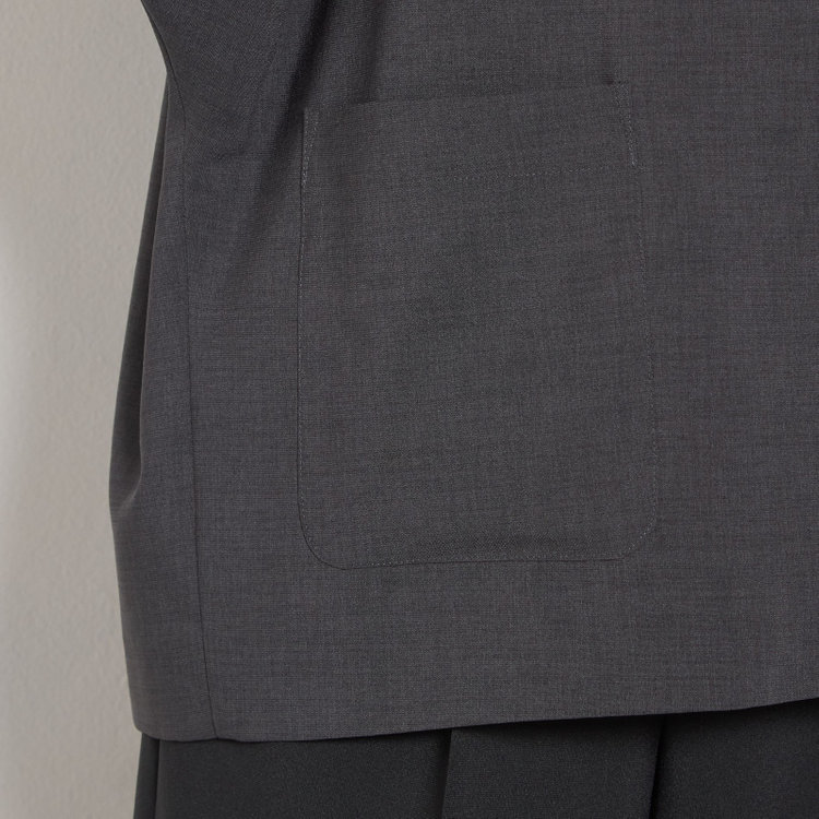 シルバーライン 【SILVER LINE】【春夏】2釦1掛けダブルジャケット/グレー/ウォッシャブル/Naturemier/4S SUSTAINABILITY&ECOLOGY FABRIC グレー濃色