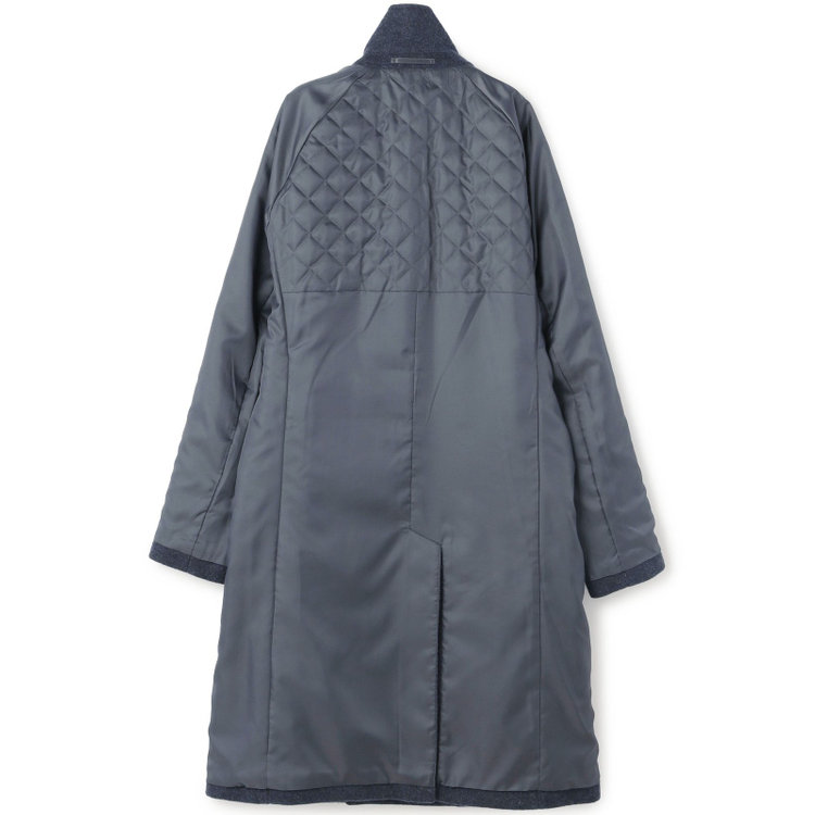 シルバーライン 【SL】ウールブレンド ラグランダブルチェスターコート/ネイビー/RE:NEWOOL/BISHU JAPAN 紺中間