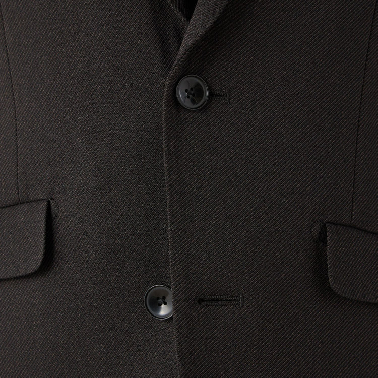 ブラックライン 【SLIM TAPERED_2】【年間】2釦シングルテーパードパンツスーツ 0タック/ブラウン/ウエストシャーリング/4S/※パンツ裾上げ済仕様 茶中間