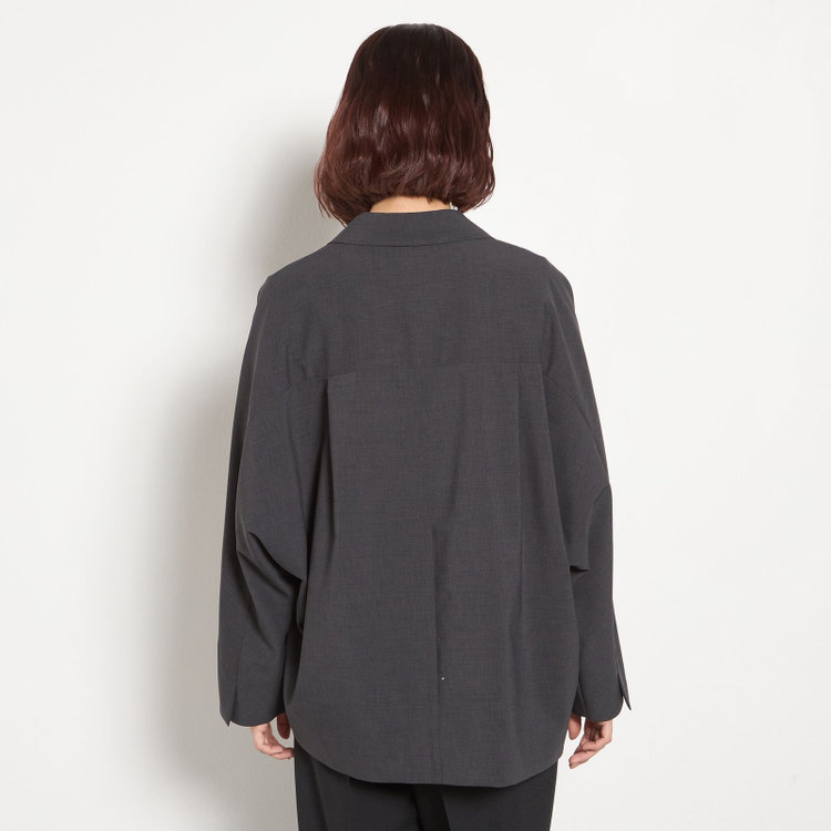 シルバーライン 【SILVER LINE】【春夏】2釦1掛けダブルジャケット/グレー/ウォッシャブル/Naturemier/4S SUSTAINABILITY&ECOLOGY FABRIC グレー濃色