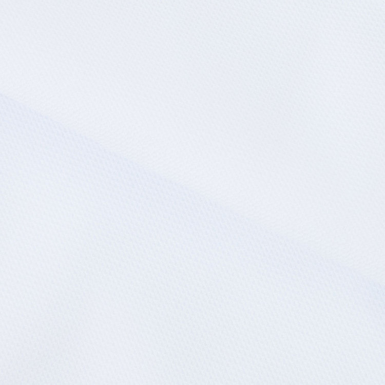 ブラックライン 【BLACK LINE/半袖】ホリゾンタルワイドワイシャツ/ホワイト×ドビー/襟裏別布/「氷撃」冷感PRINT「4S」スーパーノンアイロン・ストレッチ 白