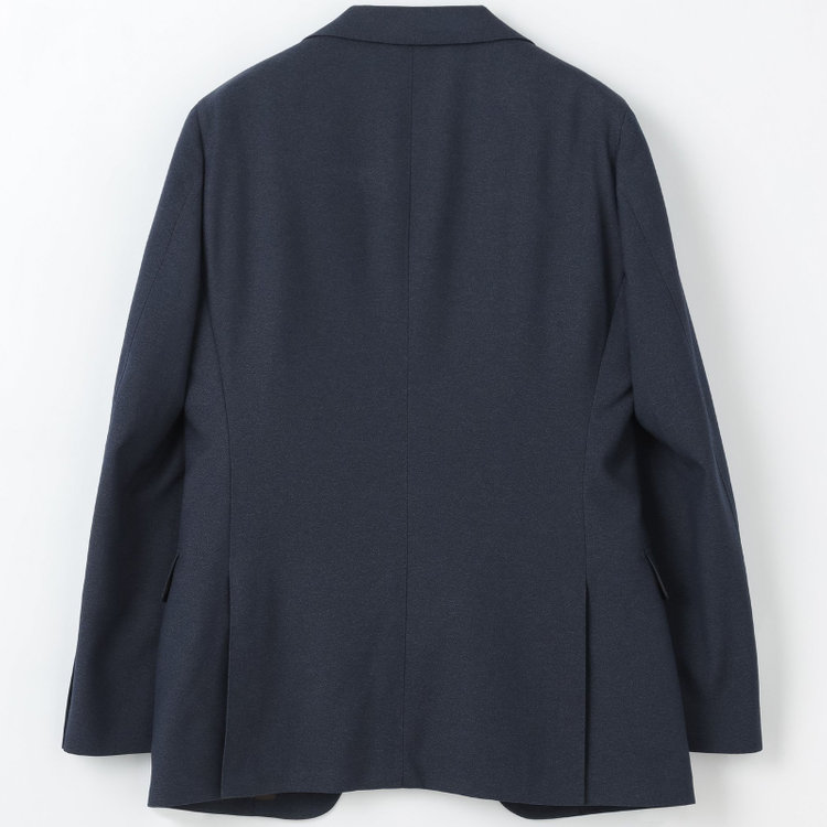 スーツセレクト 【発送在庫あり】【CLASSICO TAPERED】【秋冬】2釦シングルスリーピーススーツ 1タック/ネイビー/ウエストムーブ/4S SUSTAINABILITY&ECOLOGY FABRIC/※パンツ裾上げ済仕様 紺中間