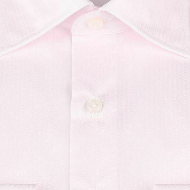 ブラックライン 【BLACK LINE】【形態安定】ワイドカラードレスワイシャツ/ペールピンク×ドビーストライプ 赤淡色