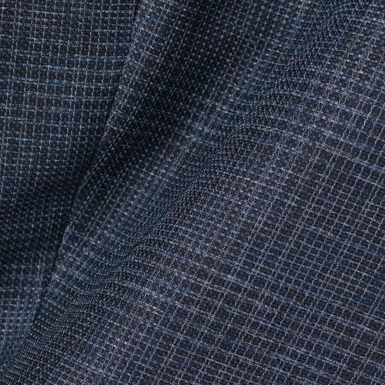 シルバーライン 【5DAYS CLOSET】【RBC】【春夏】1タックテーパードパンツ/ネイビー×チェック/ウエストムーブ仕様/4S SUSTAINABILITY&ECOLOGY FABRIC/※裾上げ必要 紺中間