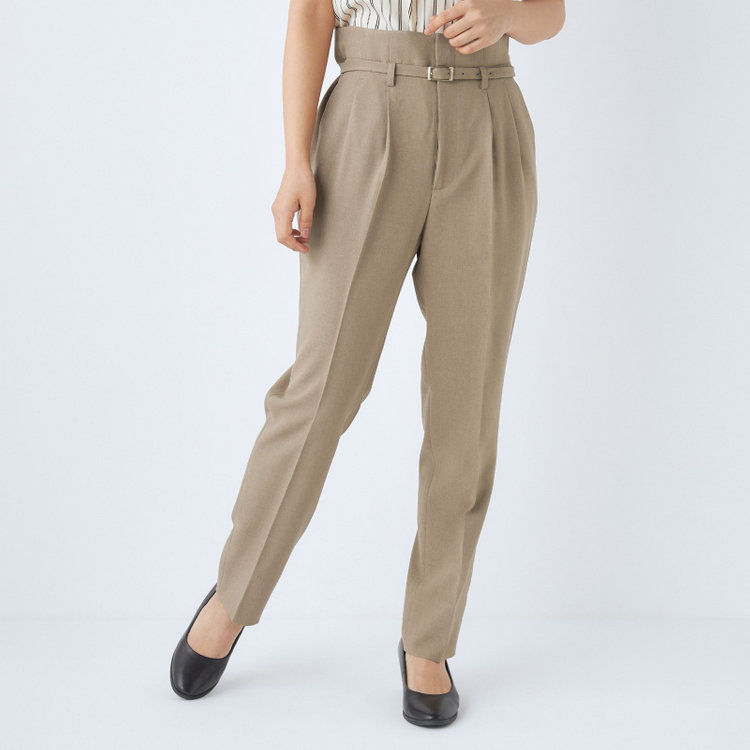 シルバーライン 【SILVER LINE】【【年間】1釦シングルパンツスーツ/ベージュ/ウォッシャブル/Naturemier/※パンツ裾上げ済仕様 茶淡色