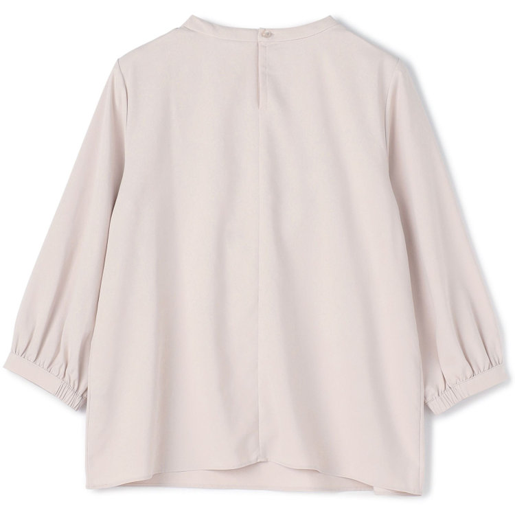 シルバーライン 【SILVER LINE/7分袖】タイ付き2WAYプルオーバー/ピンク/「ウォッシャブル可能」「2WAYストレッチ」「防シワ」「UV加工」「接触冷感」「透け軽減」 赤淡色