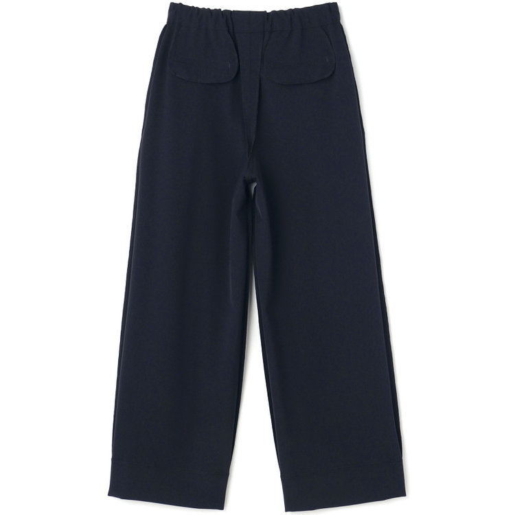 シルバーライン 【SL】【年間】1タックワイドストレートパンツ/ネイビー/ウォッシャブル/※裾上げ済仕様 紺中間