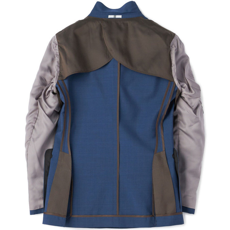 シルバーライン 【CLASSICO TAPERED】【春夏】6釦2掛けダブルスーツ 2タック/ネイビー/MARZOTTO/※裾上げ必要 青中間