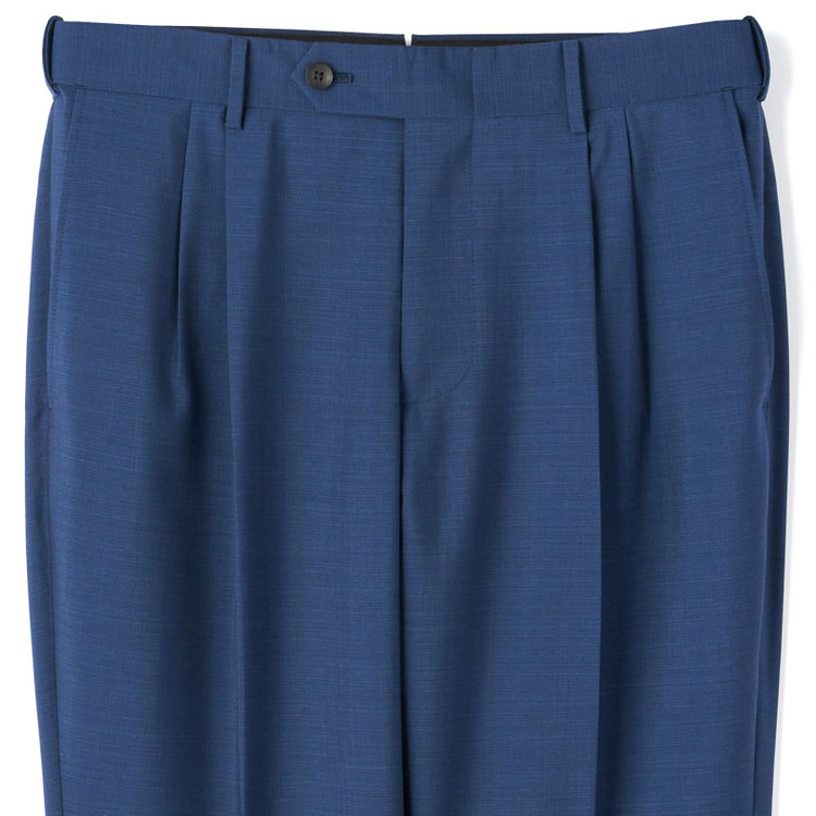 シルバーライン 【CLASSICO TAPERED】【春夏】6釦2掛けダブルスーツ 2タック/ネイビー/MARZOTTO/※裾上げ必要 青中間
