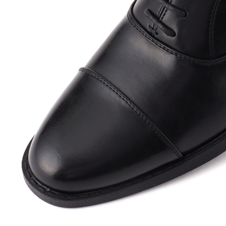 スーツセレクト ストレートチップドレスシューズ/ブラック/革/セメント製法 黒