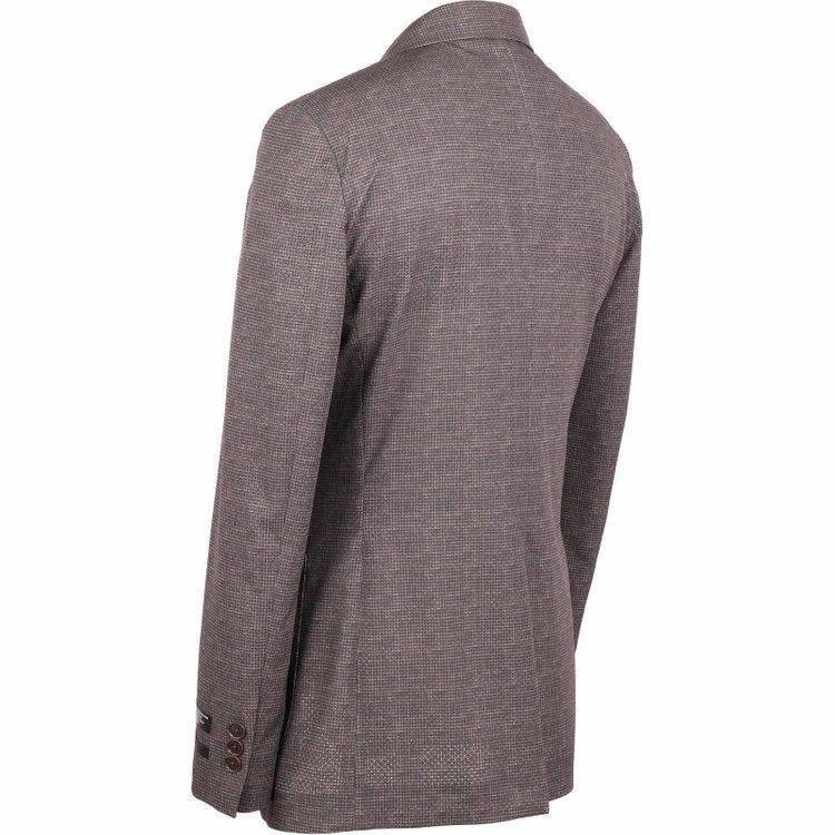 スーツセレクト 【WEB限定/OUTLET】【SLIM TAPERED】【春夏】2釦ジャケット/ブラウン×チェック/ウォッシャブル/パンチング加工/4S ブラウン系(茶)