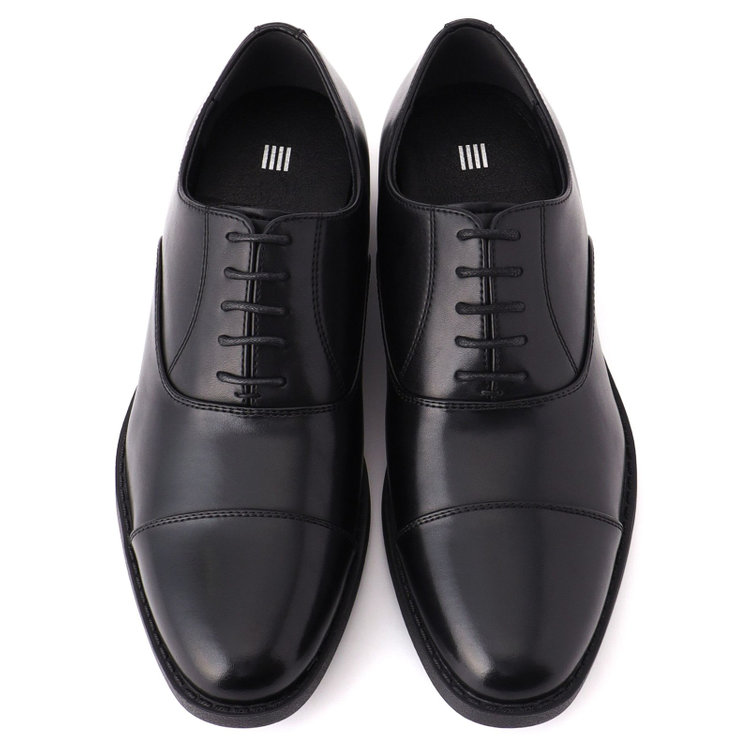 スーツセレクト ストレートチップドレスシューズ/ブラック/革/セメント製法 黒