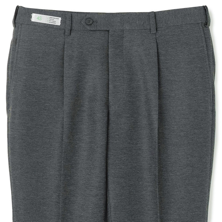 シルバーライン 【5DAYS CLOSET】【RBC】【春夏】テンセルブレンド1タックテーパードパンツ/カーキ/ウエストムーブ/4S SUSTAINABILITY&ECOLOGY FABRIC/※裾上げ必要 黄淡色