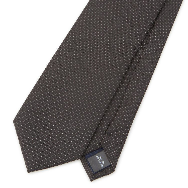 シルバーライン 【SILVER LINE】シルクブレンドソリッド系ネクタイ 8.0cm幅/ダークブラウン その他