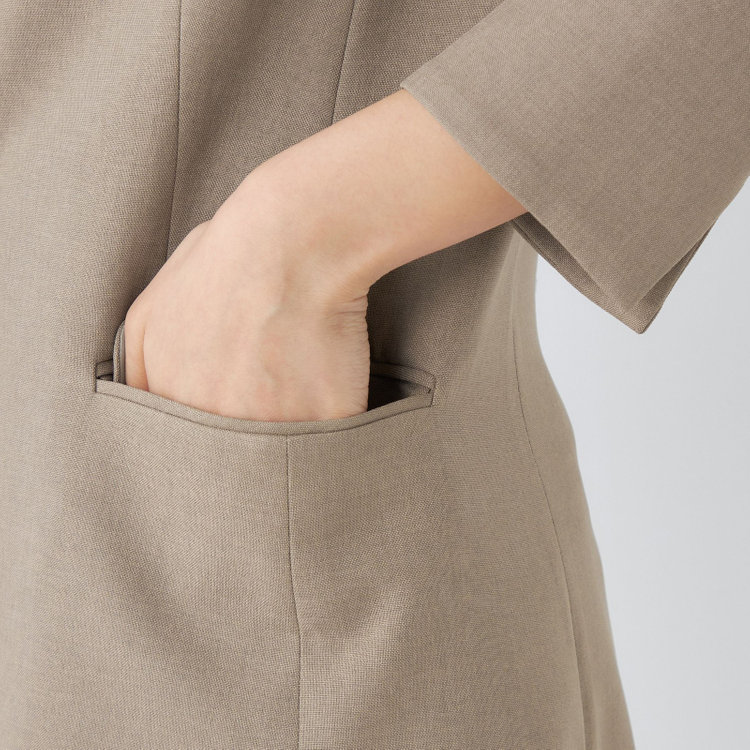 シルバーライン 【SILVER LINE】【【年間】1釦シングルパンツスーツ/ベージュ/ウォッシャブル/Naturemier/※パンツ裾上げ済仕様 茶淡色