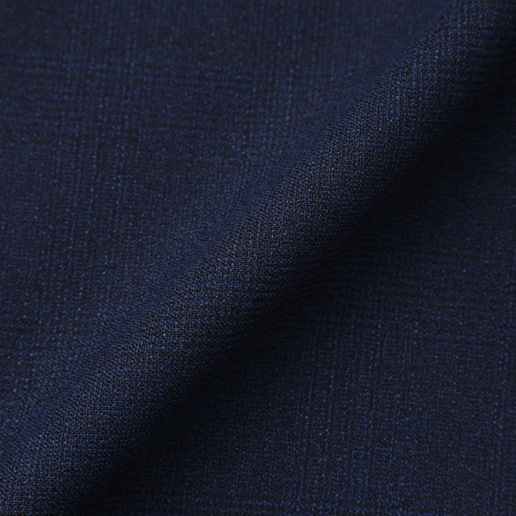 シルバーライン 【4S CROSS】【春夏】セットアップジャケット/ネイビー×チェック/パッチポケット 青中間