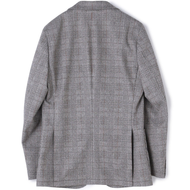 シルバーライン 【5DAYS CLOSET】【RBC】【秋冬】2釦ジャケット/ブラウン×チェック/パッチポケット 茶中間
