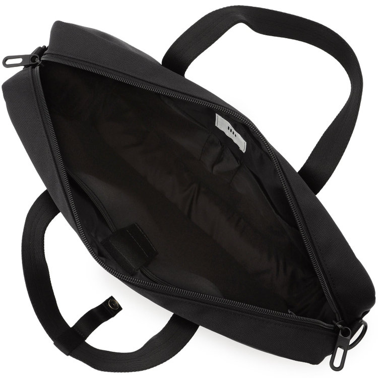 シルバーライン ブリーフケース/ブラック/CORDURAショルダーストラップ付き 黒