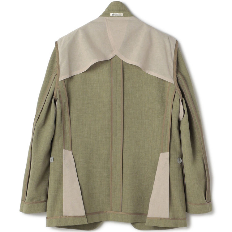 シルバーライン 【RBC】【春夏】3釦段返りジャケット/カーキ/パッチポケット 黄淡色