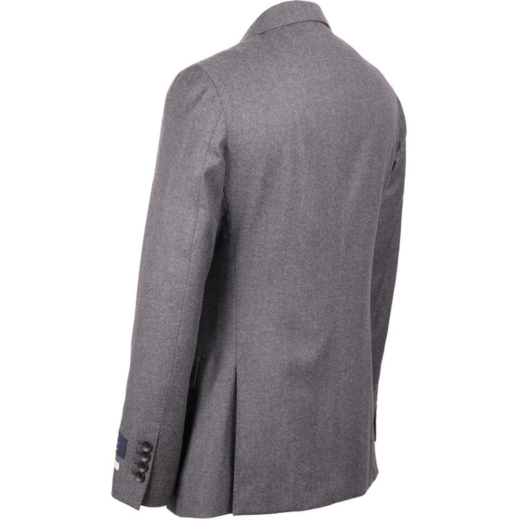 スーツセレクト 【発送在庫あり】【CLASSICO TAPERED】【秋冬】6釦2掛けダブルスーツ 1タック/グレー×ソリッド/MARZOTTO グレー系(灰)