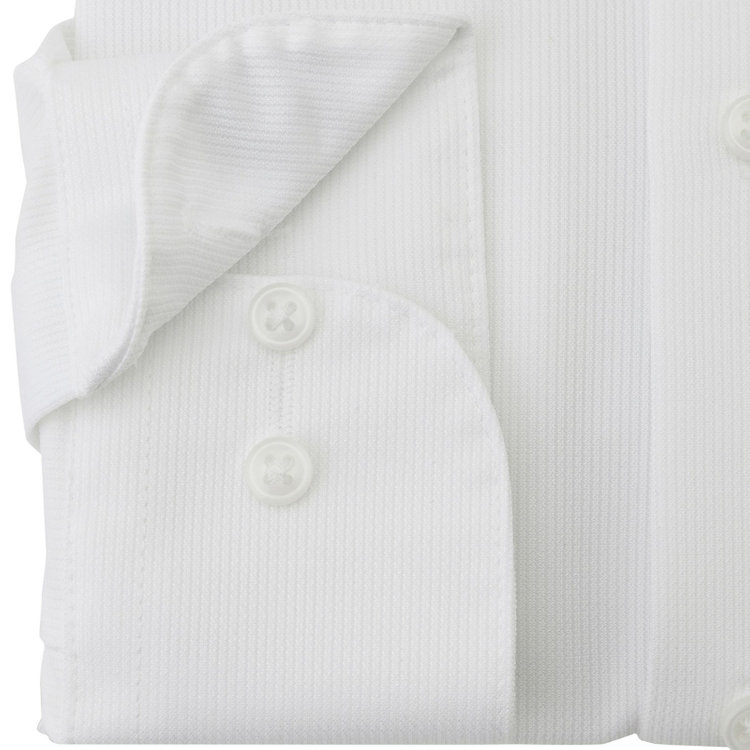 ブラックライン 【発送在庫あり】【WEB限定】【BLACK LINE】ワイドカラーワイシャツ/ホワイト/「4S」スーパーノンアイロン・ストレッチ 白