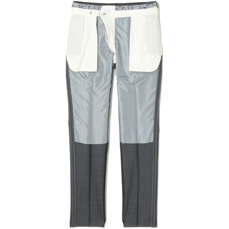 シルバーライン 【CLASSICO TAPERED】【春夏】1タックテーパードパンツ/グレー/ウエストムーブ/※裾上げ必要 グレー中間
