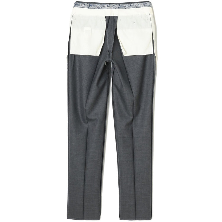 シルバーライン 【CLASSICO TAPERED】【春夏】1タックテーパードパンツ/グレー/ウエストムーブ/※裾上げ必要 グレー中間