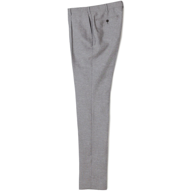 シルバーライン 【CLASSICO TAPERED】【春夏】 1タックテーパードパンツ/グレー/ウエストムーブ/※裾上げ済み仕様 グレー中間