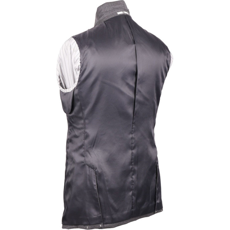 スーツセレクト 【発送在庫あり】【CLASSICO TAPERED】【秋冬】6釦2掛けダブルスーツ 1タック/グレー×ソリッド/MARZOTTO グレー系(灰)