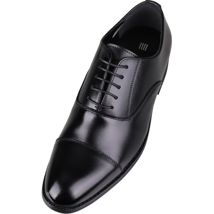 スーツセレクト 【BL】ストレートチップドレスシューズ/ブラック/革/セメント製法 黒