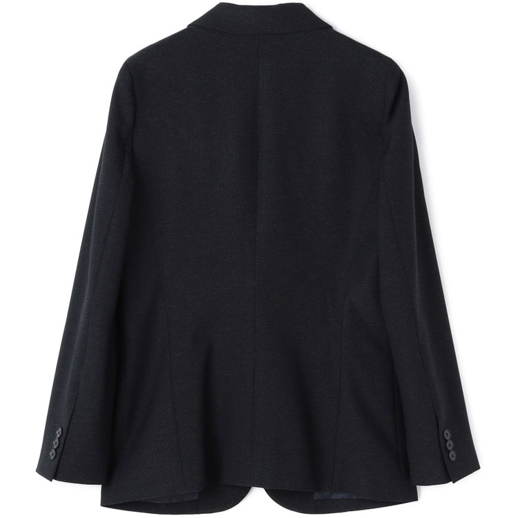 シルバーライン 【SL】【秋冬】1釦シングルパンツスーツ/ネイビー×ドビー/パンツウエストシャーリング/ウォッシャブル/※パンツ裾上げ済仕様 紺濃色