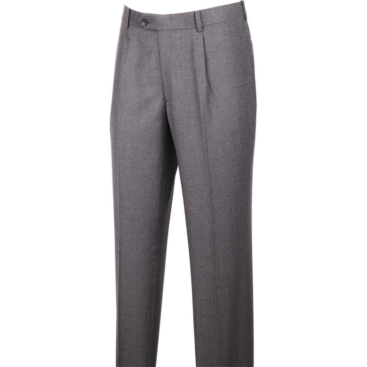 スーツセレクト 【発送在庫あり】【CLASSICO TAPERED】【秋冬】6釦2掛けダブルスーツ 1タック/グレー×ソリッド/MARZOTTO グレー系(灰)