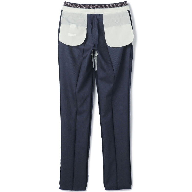 SUIT SELECT　アウトレット 【WEB限定/OUTLET/汚れ・キズ等有】【CLASSICO TAPERED】【秋冬】2釦シングルスーツ 1タック/ネイビー×ストライプ/super extra fine merino wool Raymond/※裾上げ必要 紺中間