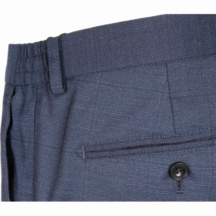 スーツセレクト 【WEB限定/OUTLET】【SLIM TAPERED_2】【秋冬】コーディネートパンツ付き/2釦シングルスーツ 0タック/ネイビー×ウィンドペン+グレーソリッドパンツ/4S ネイビー系(紺)