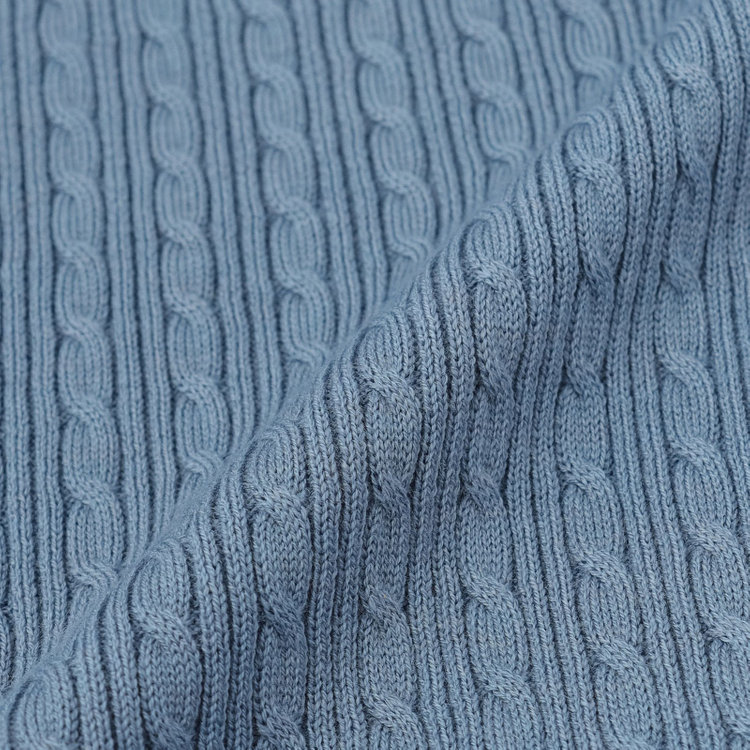 シルバーライン 【SL】【秋冬】 ハイネック ニットセーター/ブルー/マシンウォッシャブル 青淡色