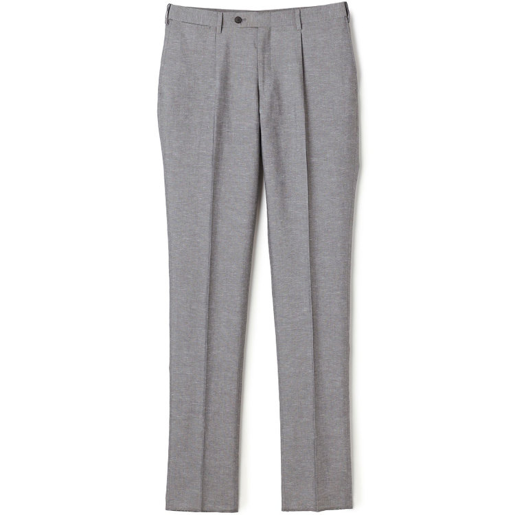 シルバーライン 【CLASSICO TAPERED】【春夏】 1タックテーパードパンツ/グレー/ウエストムーブ/※裾上げ済み仕様 グレー中間