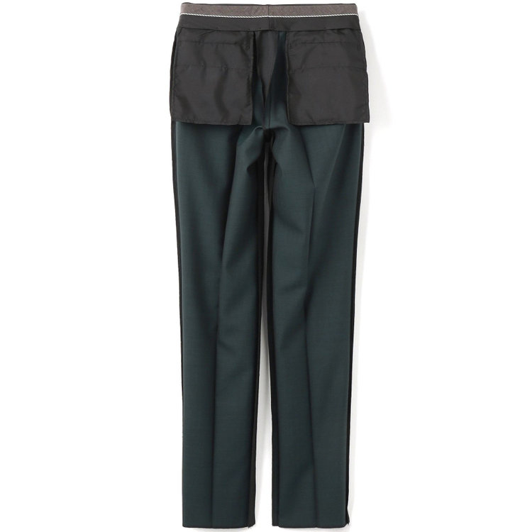 シルバーライン 【CLASSICO TAPERED】【秋冬】3釦段返りスーツ 2タック/カーキ×シャドーストライプ/チェンジポケット/ウエストムーブ/NEW ZEALAND WOOL MIX/※裾上げ必要 黄淡色