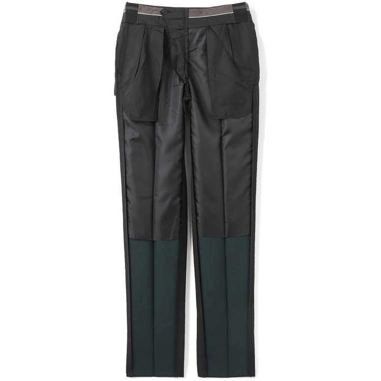 シルバーライン 【CLASSICO TAPERED】【秋冬】3釦段返りスーツ 2タック/カーキ×シャドーストライプ/チェンジポケット/ウエストムーブ/NEW ZEALAND WOOL MIX/※裾上げ必要 黄淡色