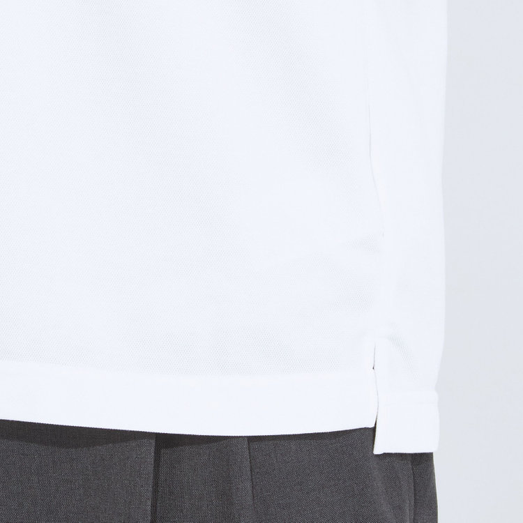 シルバーライン 【RBC/五分袖】ボタンダウンビズポロシャツ プルオーバータイプ/ホワイト/4S コットンブレンド 白