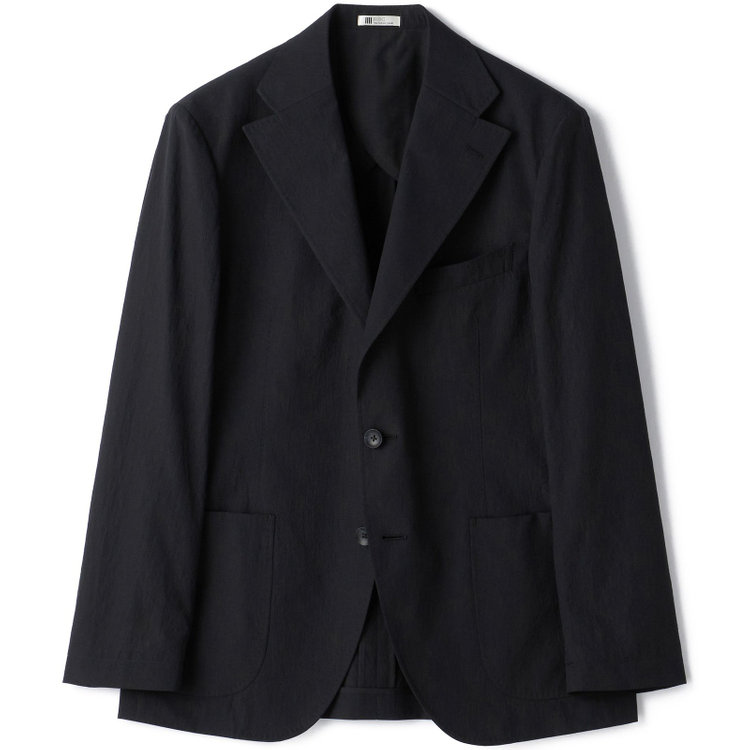 シルバーライン 【RBC】【春夏】3釦段返りシングルジャケット/ブラック/パッチポケット/4S AIR 黒