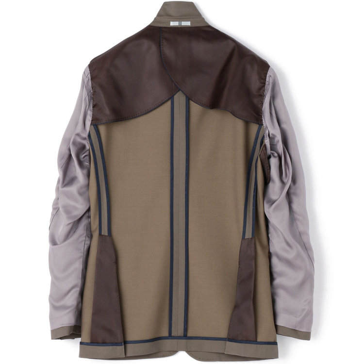 シルバーライン 【発送在庫あり】【CLASSICO TAPERED】【春夏】3釦段返りシングルスーツ 2タック/ブラウン/パッチポケット/ウエストムーブ/MARZOTTO/※パンツ裾直し必要 茶中間