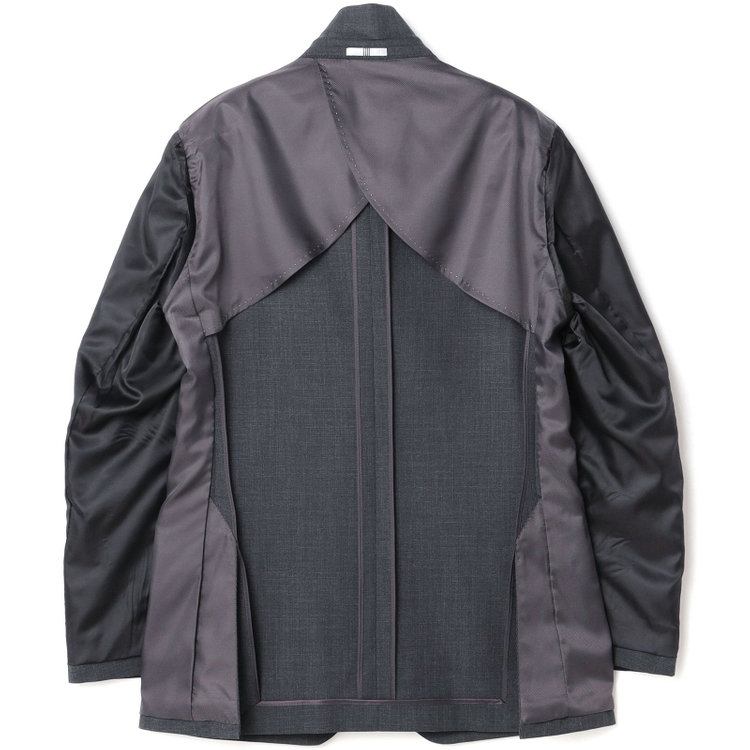 シルバーライン 【CLASSICO TAPERED】【秋冬】スペアパンツ付き/2釦シングルスーツ 1タック/グレー×ソリッド/ウォッシャブル/※裾上げ必要 グレー中間