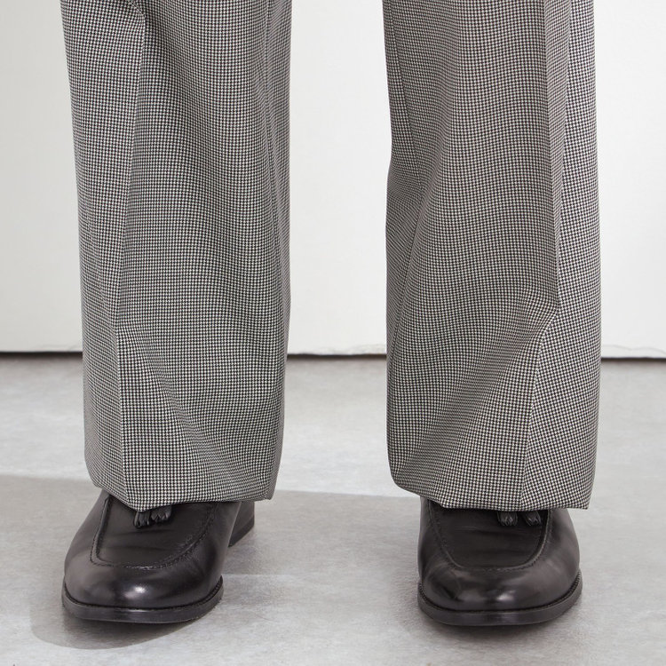 シルバーライン 【Take.it.easy】【秋冬】2タックワイドパンツ/ハウンドトゥース/CANONICO 1663 fabric made in italy/※裾上げ必要 その他