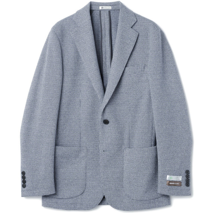 シルバーライン 【RBC】【秋冬】2釦ジャケット/グレー×チェック/パッチポケット/4S SUSTAINABILITY&ECOLOGY FABRIC グレー濃色