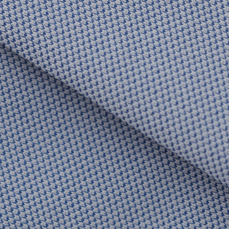 ブラックライン 【発送在庫あり】【BLACK LINE】ホリゾンタルワイドカラーワイシャツ/ブルー/「4S」スーパーノンアイロン・ストレッチ 青濃色