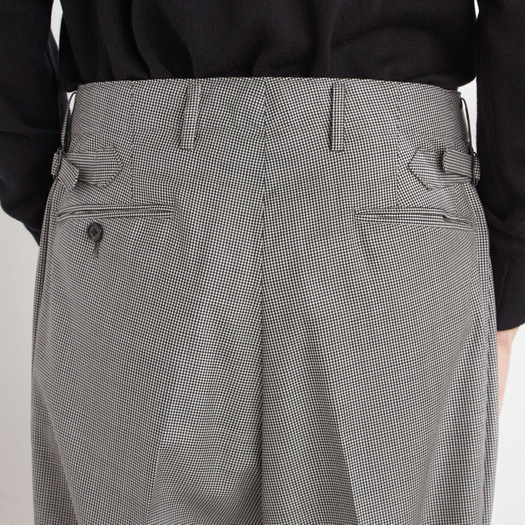 シルバーライン 【Take.it.easy】【秋冬】2タックワイドパンツ/ハウンドトゥース/CANONICO 1663 fabric made in italy/※裾上げ必要 その他
