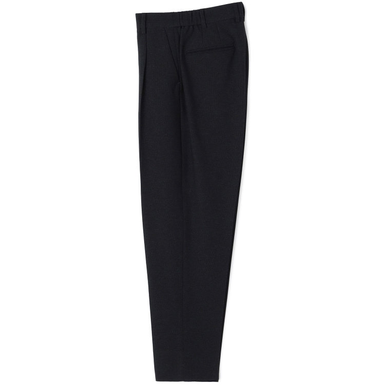 シルバーライン 【SL】【秋冬】1釦シングルパンツスーツ/ネイビー×ドビー/パンツウエストシャーリング/ウォッシャブル/※パンツ裾上げ済仕様 紺濃色