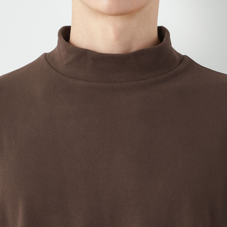 スーツセレクト 【RBC/長袖】ピーチフェイスモック/ブラウン 茶中間